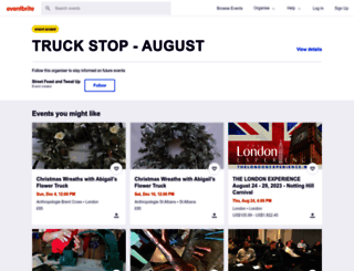 truckstopaugust.eventbrite.co.uk screenshot