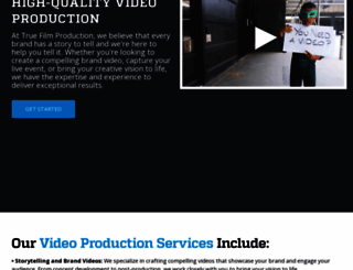truefilmproduction.com screenshot