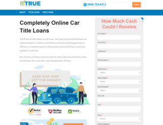 truefinancial.com screenshot