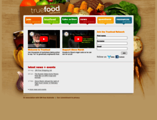 truefood.org.au screenshot