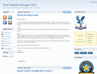 truefootballmanager.com screenshot