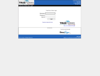 trueformsonline.com screenshot