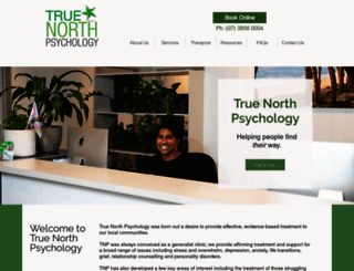 truenorthpsychology.com.au screenshot