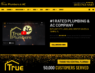 trueplumbers.com screenshot