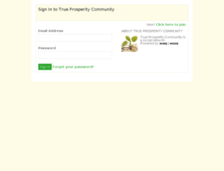trueprosperitycommunity.com screenshot