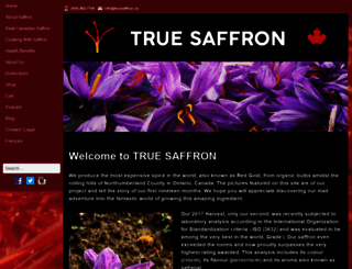 truesaffron.ca screenshot