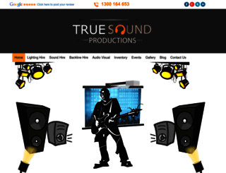 truesoundproductions.com.au screenshot
