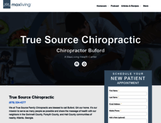 truesourcechiropractic.com screenshot