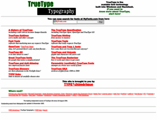truetype-typography.com screenshot
