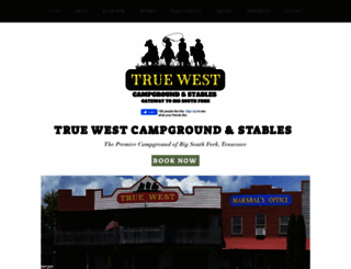 truewestcampground.com screenshot