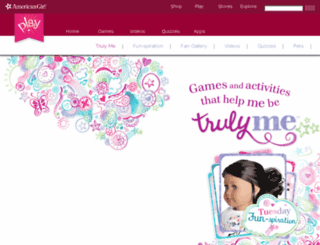 trulyme.americangirl.com screenshot