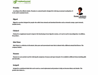 trulyrawgourmet.com screenshot