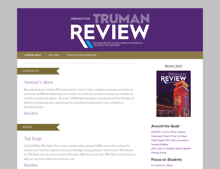 trumanreview.truman.edu screenshot