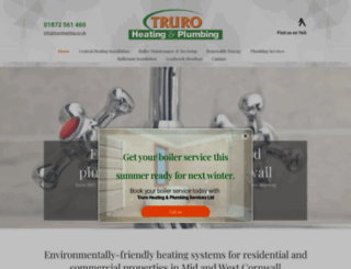 truroheatingplumbing.co.uk screenshot