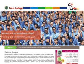 trustcollege.edu.bd screenshot