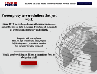 trustedproxies.com screenshot