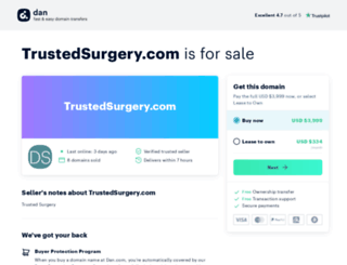 trustedsurgery.com screenshot