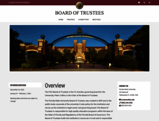 trustees.fsu.edu screenshot