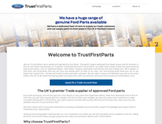 trustfirstparts.co.uk screenshot