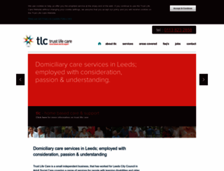 trustlifecare.co.uk screenshot