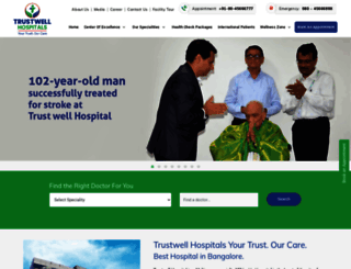 trustwellhospitals.com screenshot