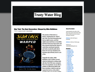 trustywaterblog.co.uk screenshot