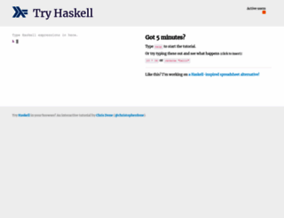 tryhaskell.org screenshot