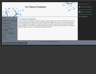 trytheseproducts.webs.com screenshot