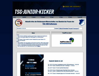tsg-junior-kicker.de screenshot