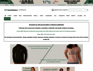 tshirt-personnalisation.fr screenshot
