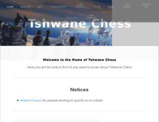 tshwanechess.squarespace.com screenshot