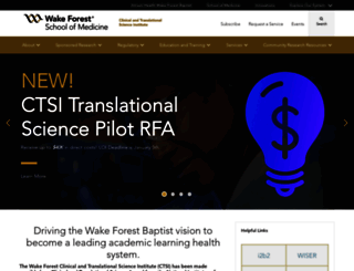 tsi.wakehealth.edu screenshot