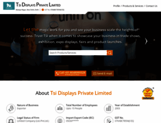 tsidisplays.in screenshot
