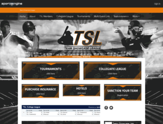 tslbaseball.com screenshot