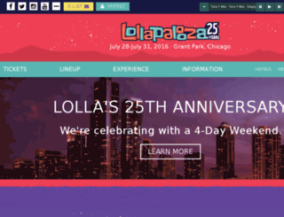 tst.lollapalooza.com screenshot