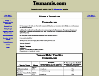 tsunamis.com screenshot