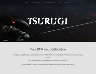 tsurugi-linux.org screenshot