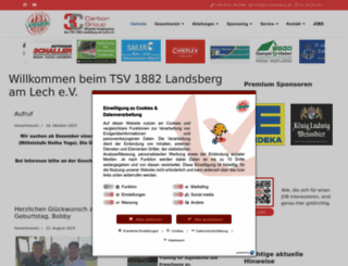 tsv-landsberg.de screenshot