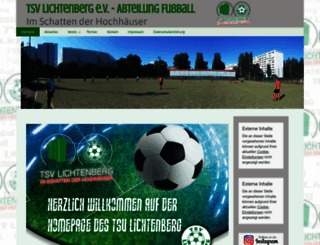 tsvlichtenbergfussball.de screenshot