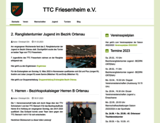 ttc-friesenheim.de screenshot