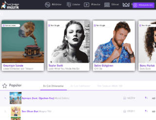 ttnetmuzik.com.tr screenshot