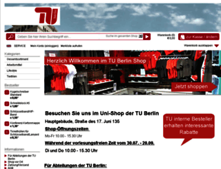 tu-berlin-shop.de screenshot