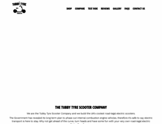 tubby-tyre-scooter-company.co.uk screenshot