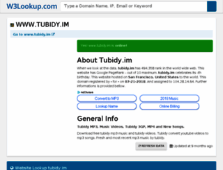 tubidy.im.w3lookup.net screenshot