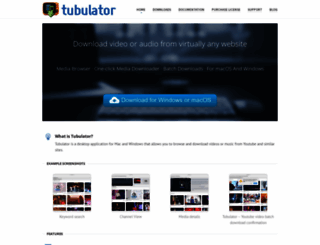 tubulatorapp.com screenshot