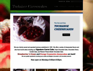 tuckahoecheesecakes.com screenshot