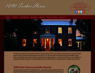 tuckerhouse1840.com screenshot