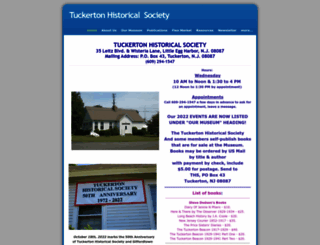 tuckertonhistoricalsociety.org screenshot