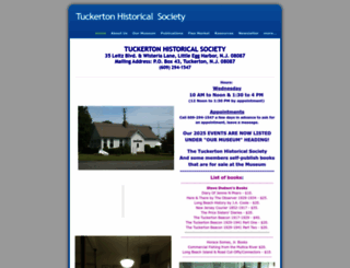 tuckertonhistoricalsociety.org screenshot