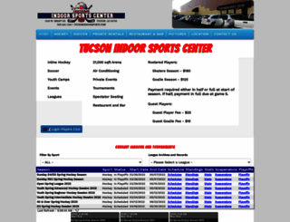 tucsonindoorsports.com screenshot